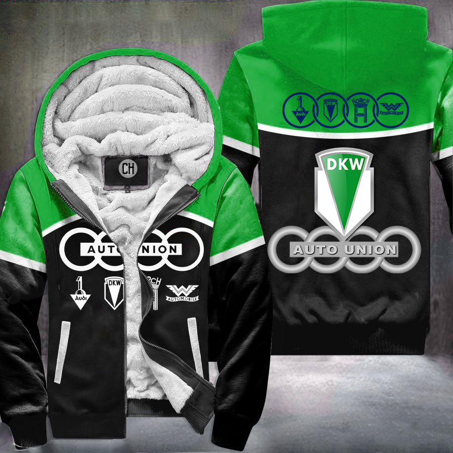 Dkw Auto Union Green Fleece Jacket 1 Dkw Auto Union Green Fleece Jacket