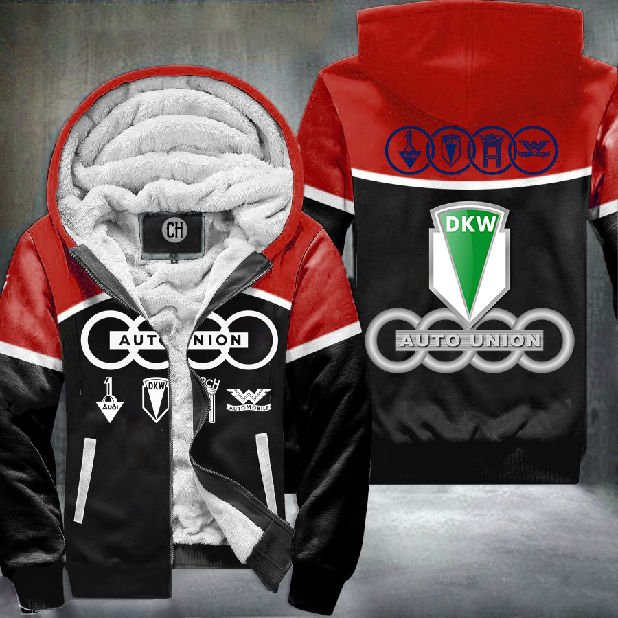 Dkw Auto Union Red Fleece Jacket 1 Dkw Auto Union Red Fleece Jacket
