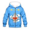 Doraemon Hoodie Zip Hoodie
