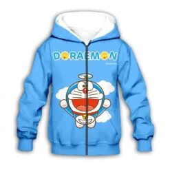 Doraemon Hoodie Zip Hoodie
