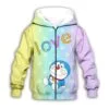 Doraemon Hoodie Zip Hoodie 3D