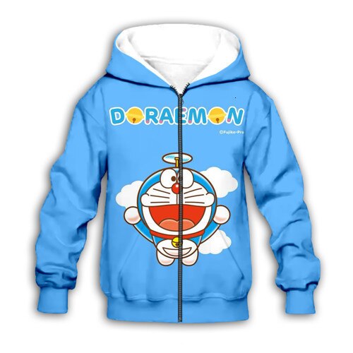 Doraemon Hoodie Zip Hoodie 1 Doraemon Hoodie Zip Hoodie