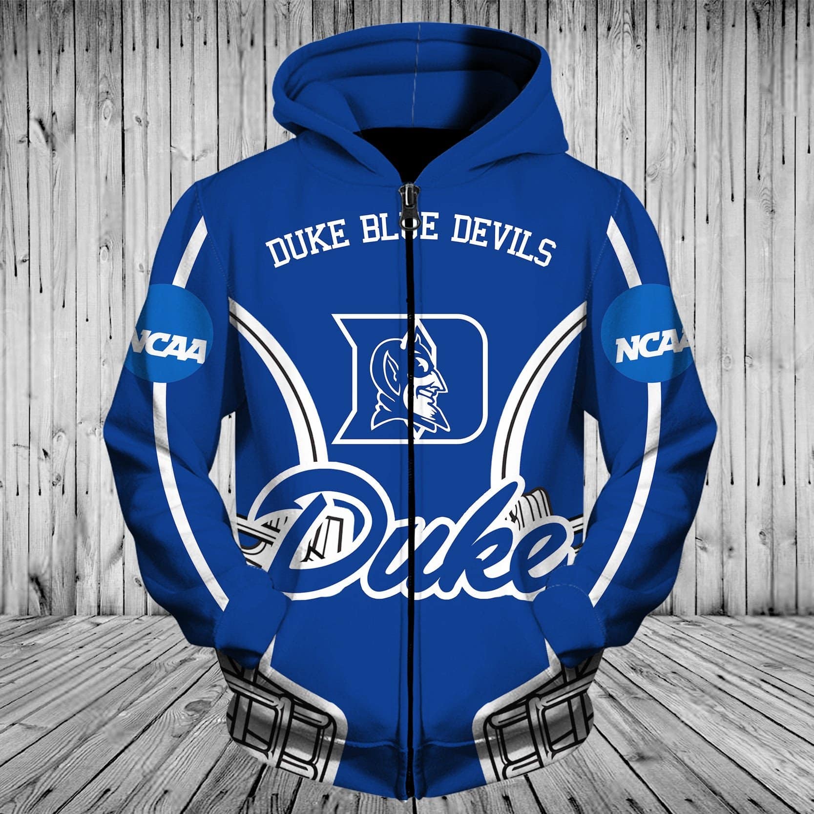 Duke Blue Devil 1 Hoodie Zip Hoodie 3D 1 Duke Blue Devil 1 Hoodie Zip Hoodie 3D