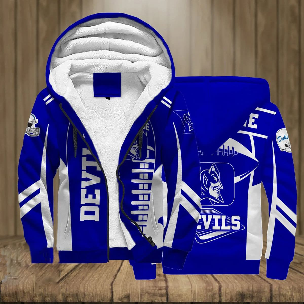 Duke Blue Devils Lover Fleece Jacket 1 Duke Blue Devils Lover Fleece Jacket