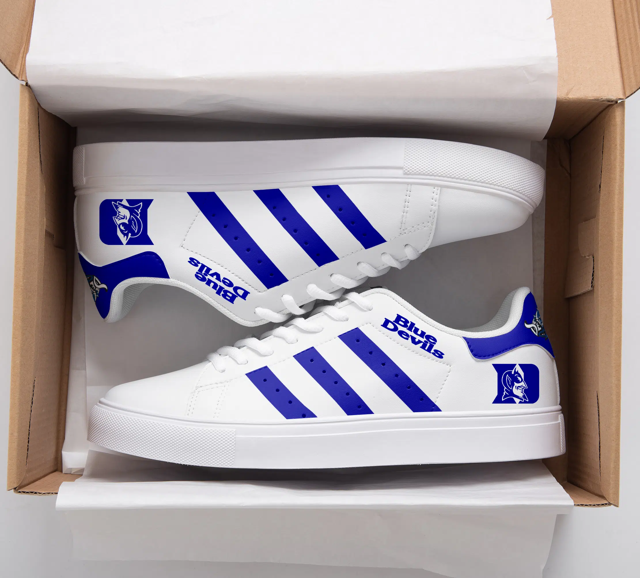 Duke Blue Devils Stan Smith Shoes 1 Duke Blue Devils Stan Smith Shoes