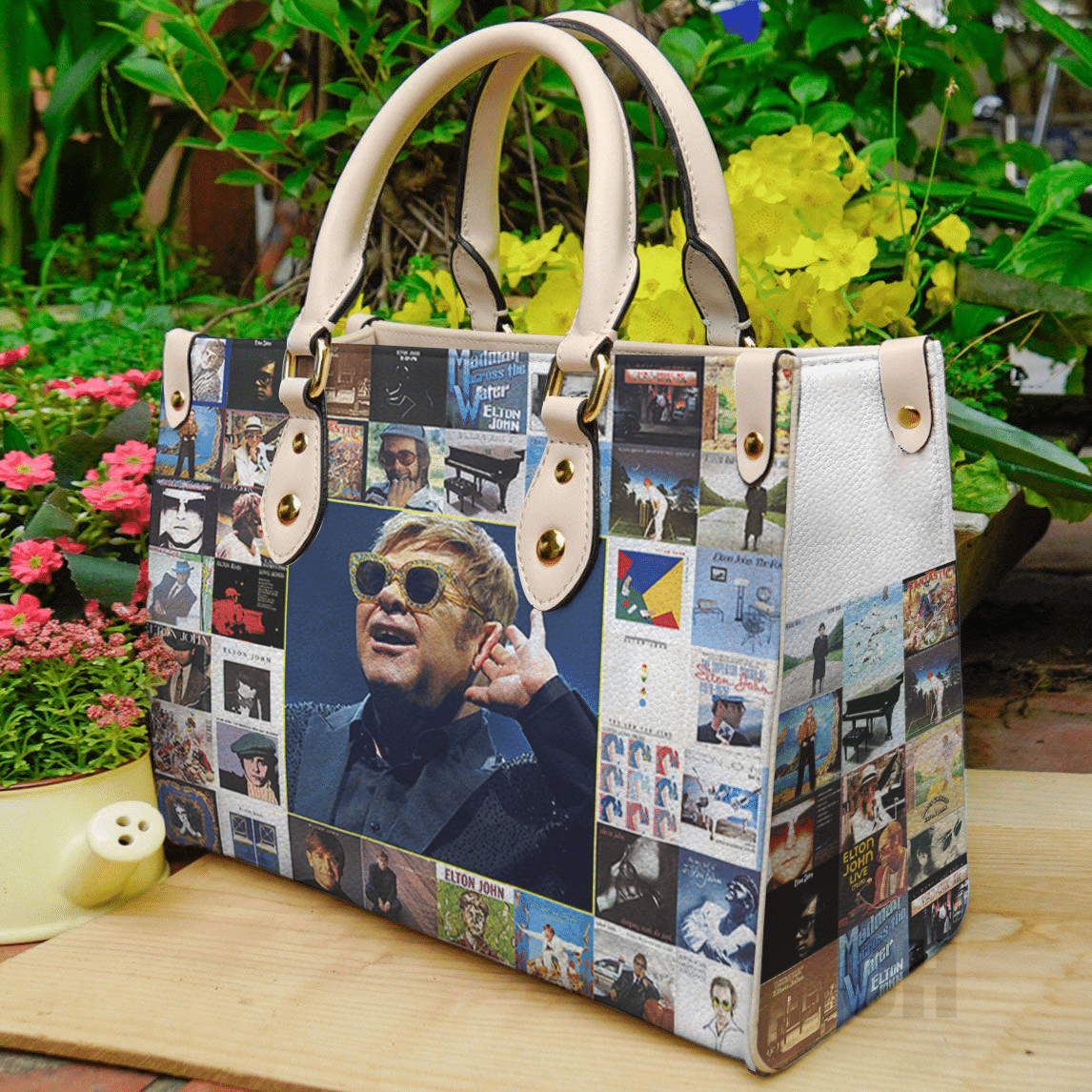 Elton John Lover Leather Handbag 1 Elton John Lover Leather Handbag