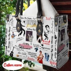 Elvis Presley002 Leather Handbag
