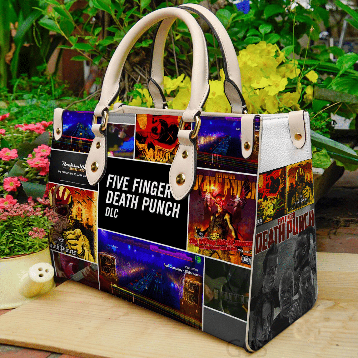 Five Finger Death Punch Leather Handbag 1 Five Finger Death Punch Leather Handbag