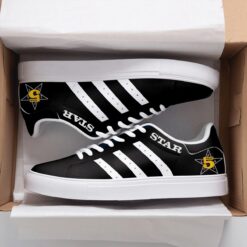 Five Star Black Stan Smith Shoes