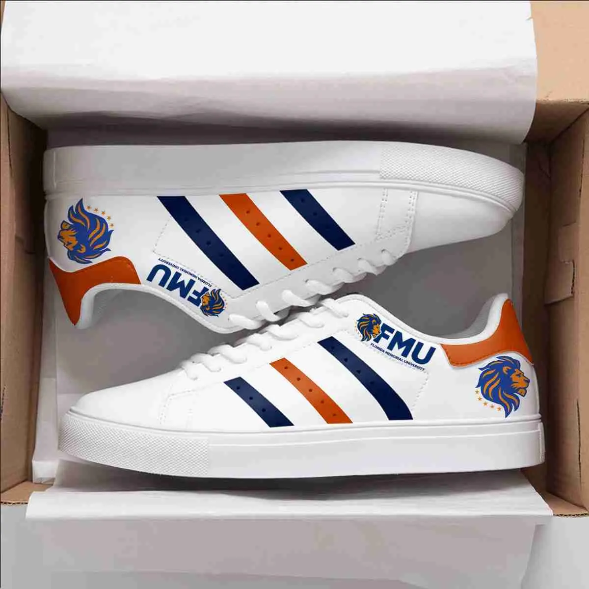 Florida Memorial University Lions Stan Smith Shoes 1 Florida Memorial University Lions Stan Smith Shoes