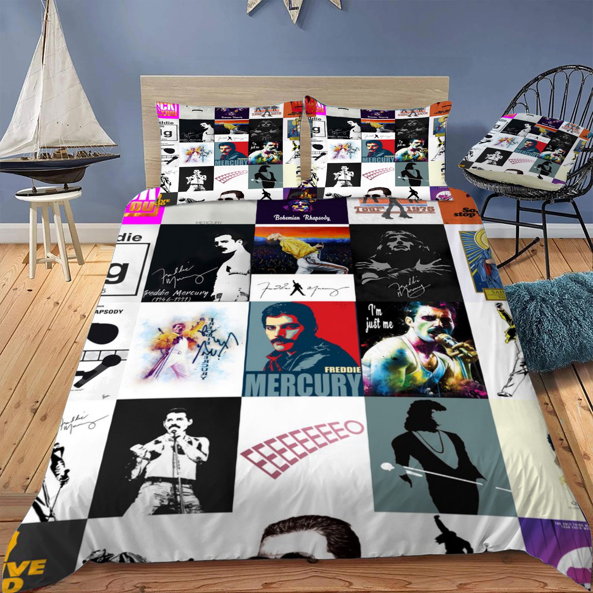Freddie Mercury Bedding Set 1 Freddie Mercury Bedding Set
