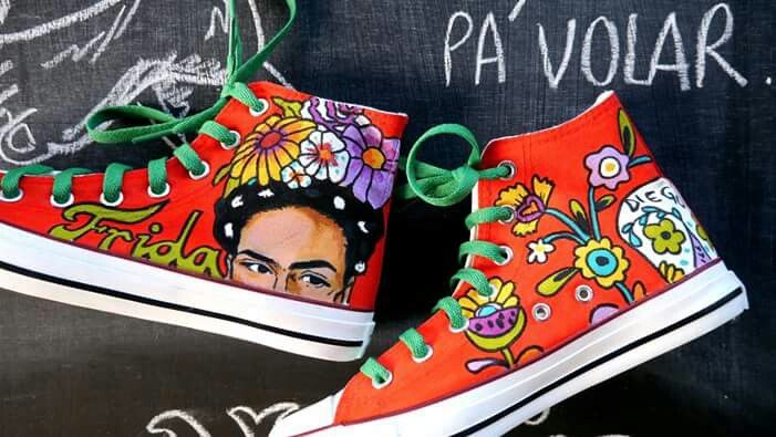 Frida Kahlo A2 High Top Shoes 1 Frida Kahlo A2 High Top Shoes