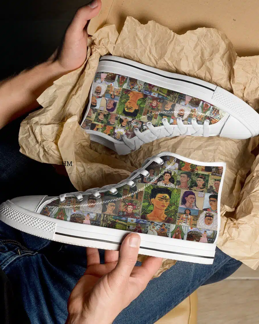 Frida Kahlo High Top Shoes 1 Frida Kahlo High Top Shoes