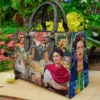Frida Kahlo Lover Leather Handbag