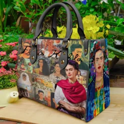Frida Kahlo Lover Leather Handbag
