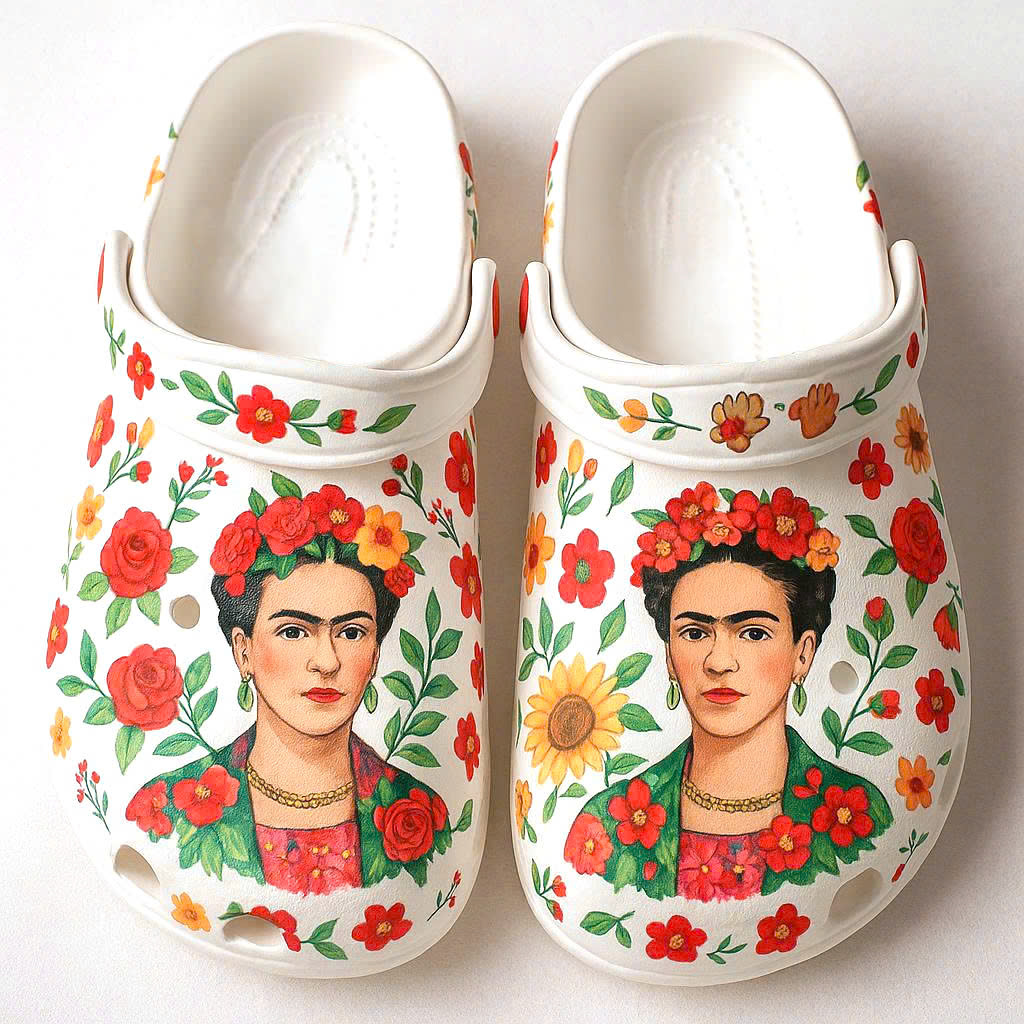 Frida Kahlo Soft Clogs 1 Frida Kahlo Soft Clogs