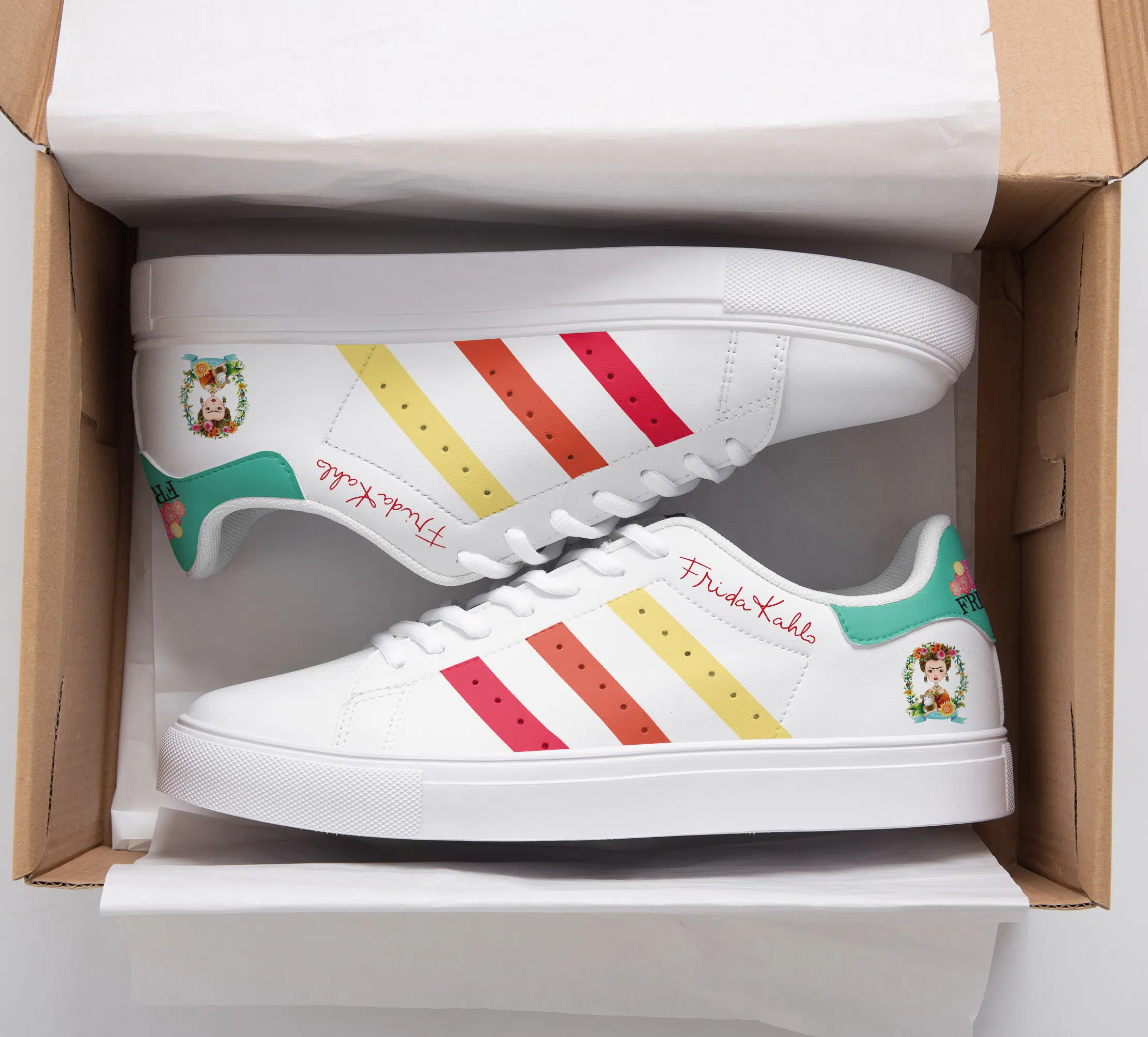 Frida Kahlo Stan Smith Shoes 1 Frida Kahlo Stan Smith Shoes