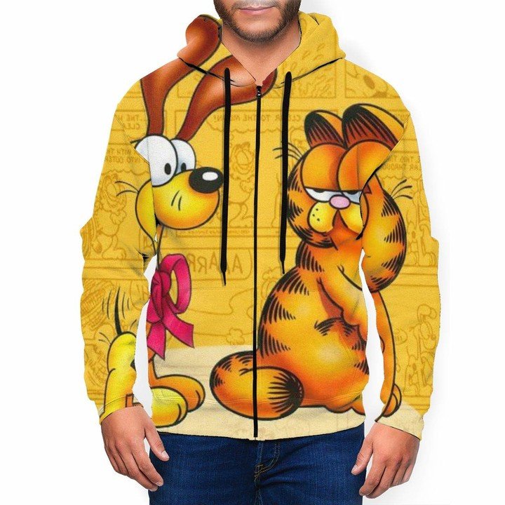 Garfield 1 Hoodie Zip Hoodie 3D 1 Garfield 1 Hoodie Zip Hoodie 3D