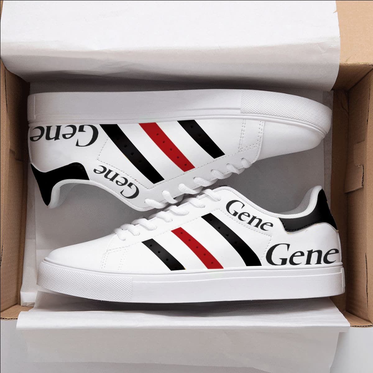Gene Band Red Stan Smith Shoes 1 Gene Band Red Stan Smith Shoes