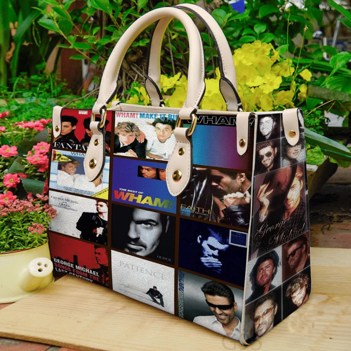 George Michael Leather Handbag 1 George Michael Leather Handbag