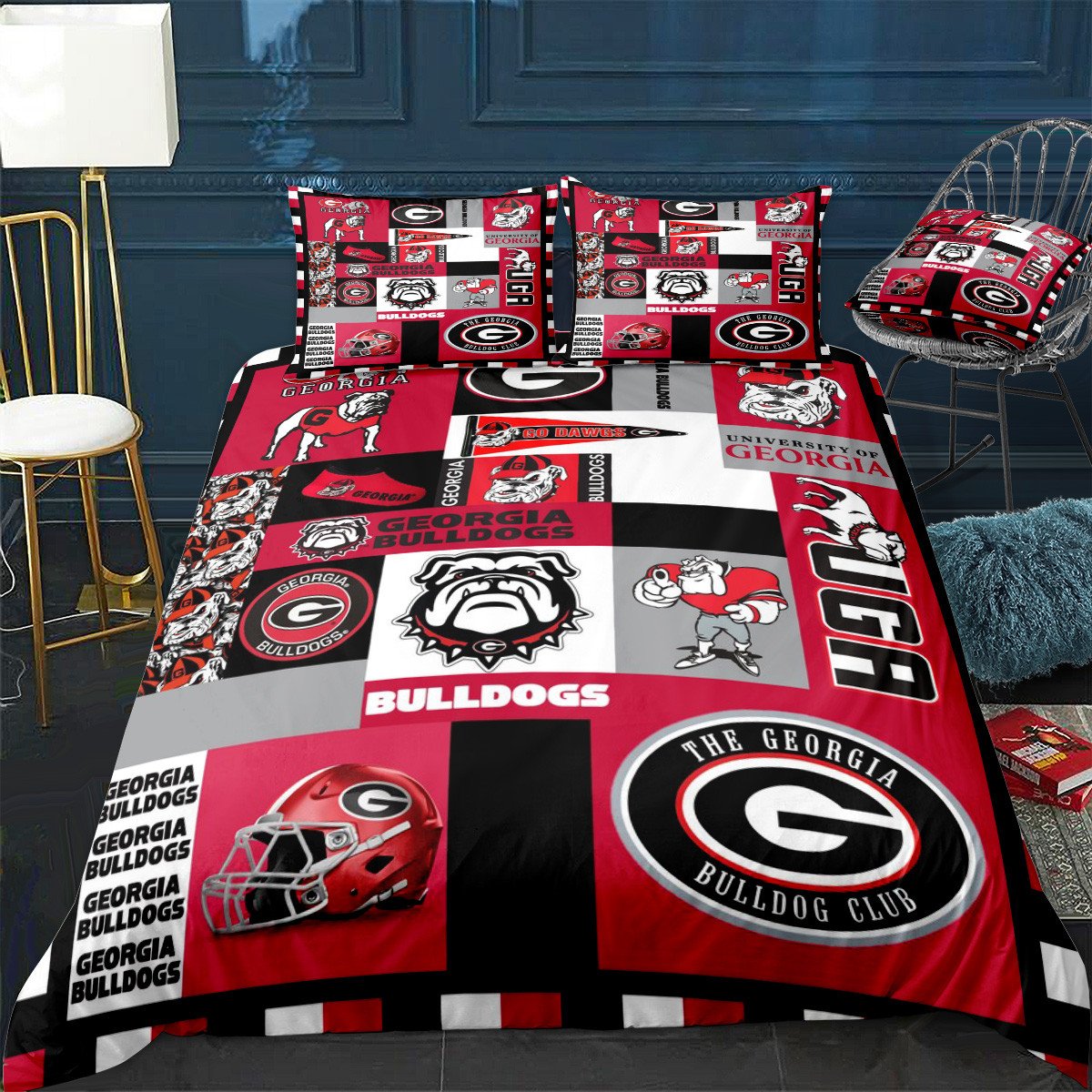 Georgia Bulldogs 2G Bedding Set 1 Georgia Bulldogs 2G Bedding Set
