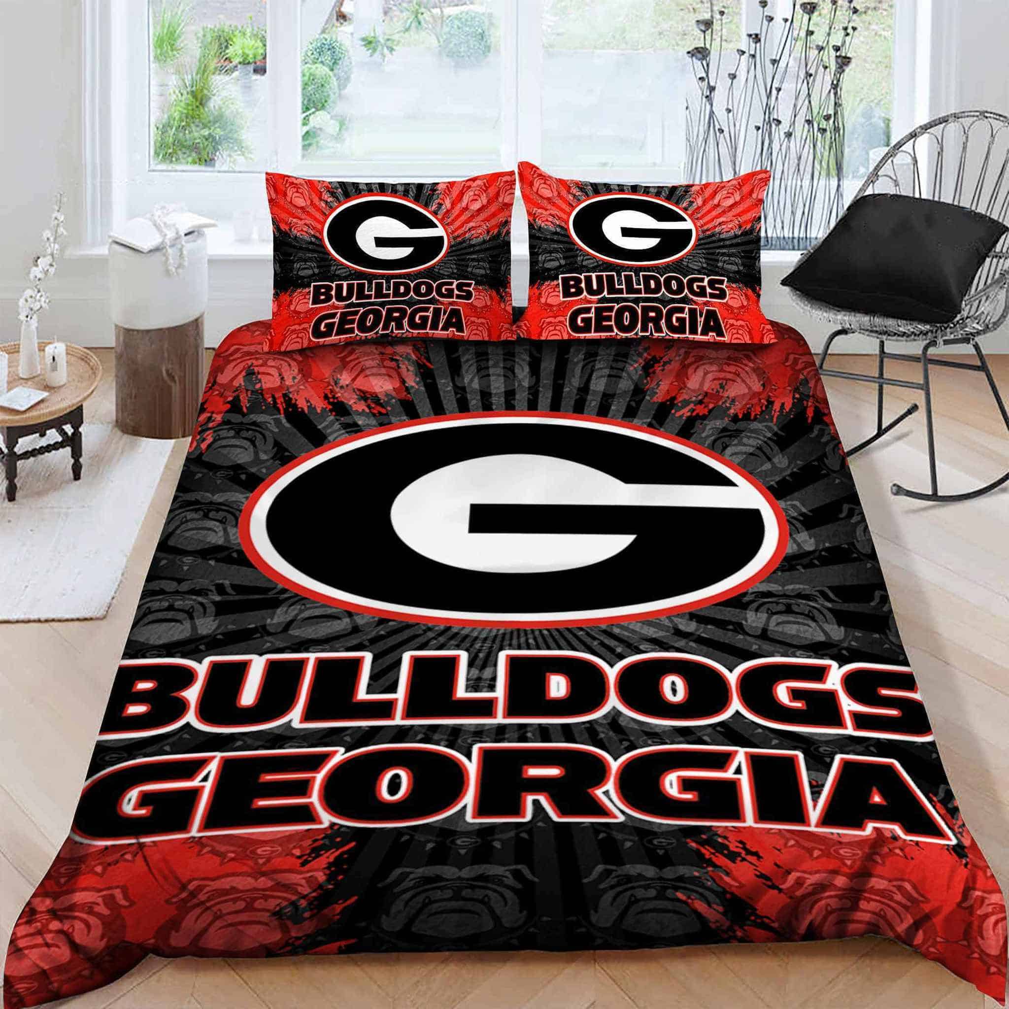 Georgia Bulldogs 3 Bedding Set 1 Georgia Bulldogs 3 Bedding Set