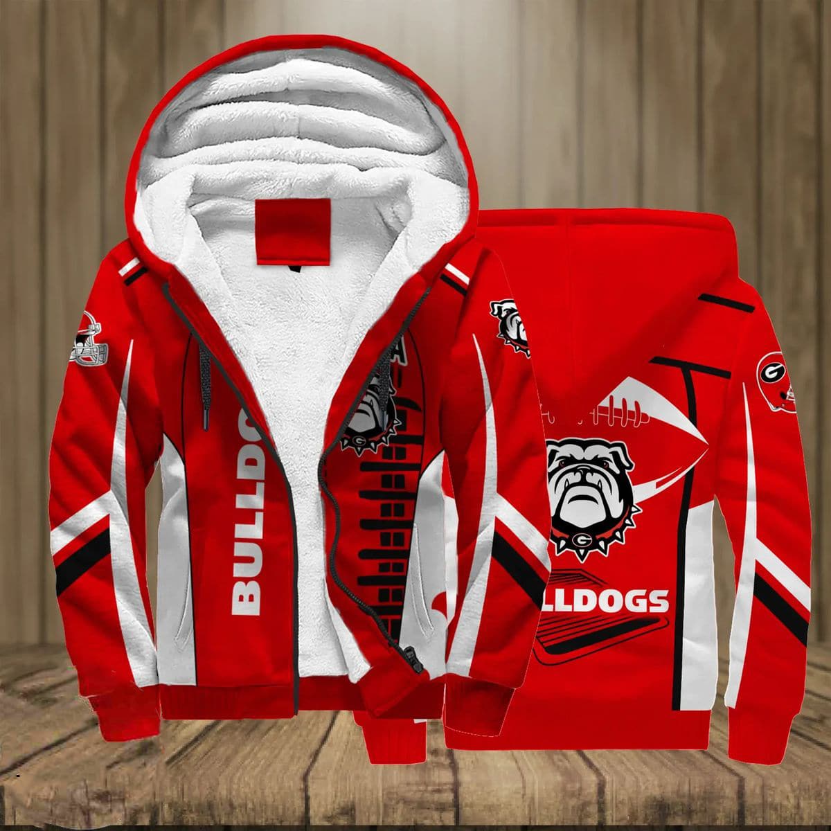 Georgia Bulldogs Lover Fleece Jacket 1 Georgia Bulldogs Lover Fleece Jacket