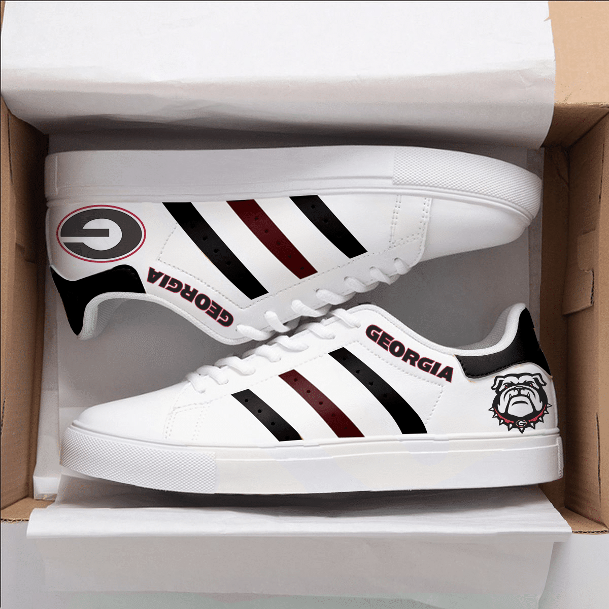 Georgia Bulldogs Lover Stan Smith Shoes 1 Georgia Bulldogs Lover Stan Smith Shoes