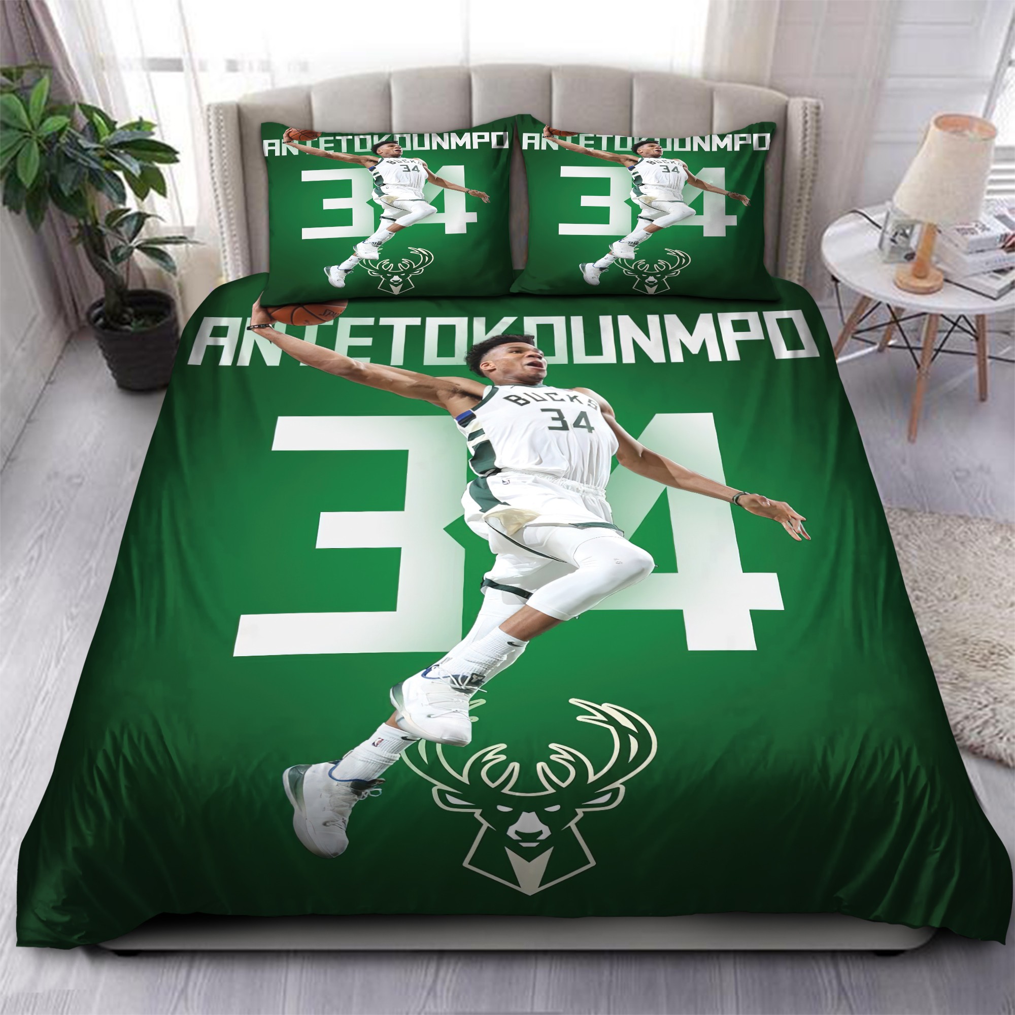 Giannis Antetokounmpo Blanket Bedding Set 1 Giannis Antetokounmpo Blanket Bedding Set