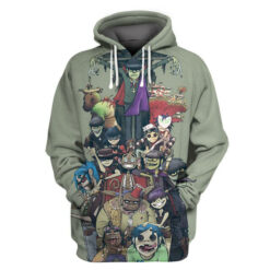 Gorillaz Hoodie Zip Hoodie 3D