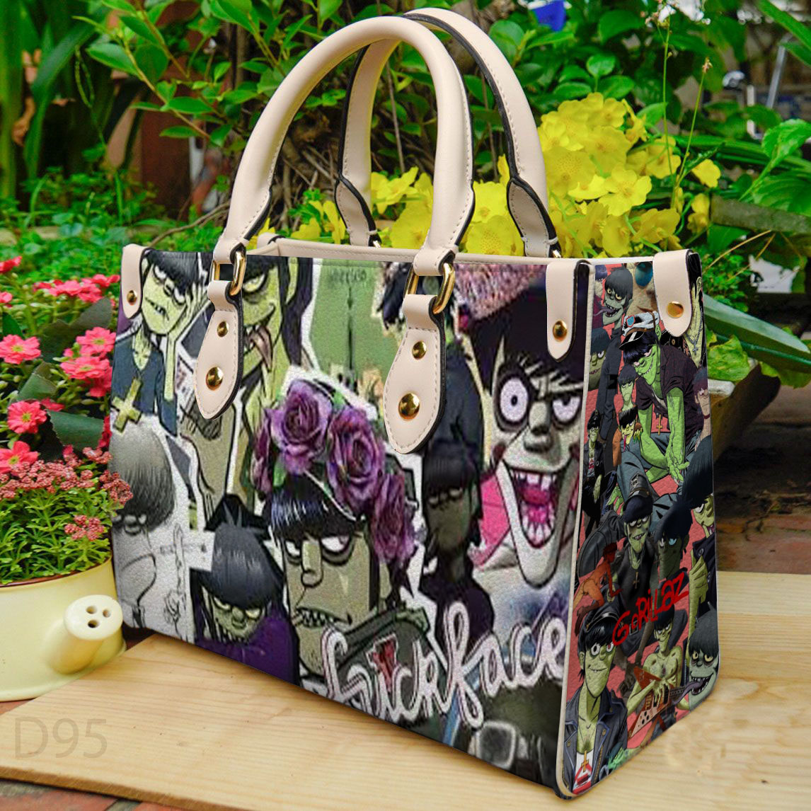 Gorillaz Leather Handbag 1 Gorillaz Leather Handbag