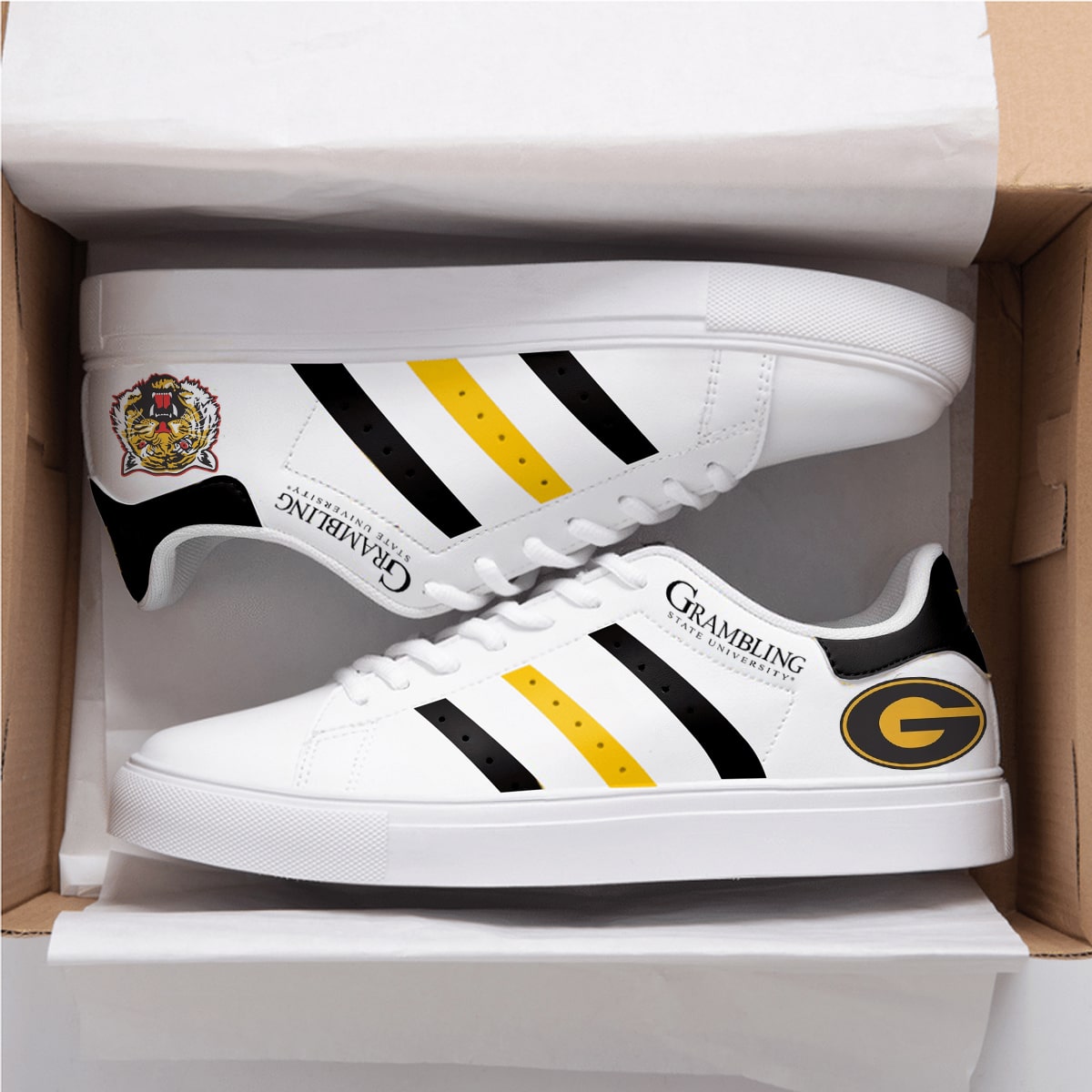 Grambling State Tigers Lover Stan Smith Shoes 1 Grambling State Tigers Lover Stan Smith Shoes