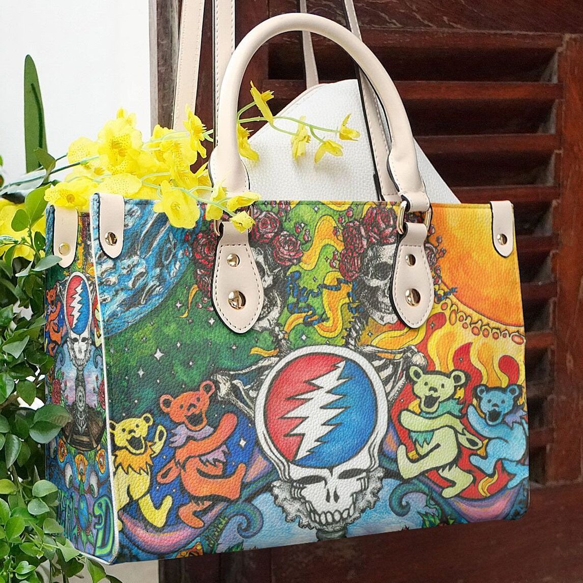 Grateful Dead Leather Handbag 1 Grateful Dead Leather Handbag