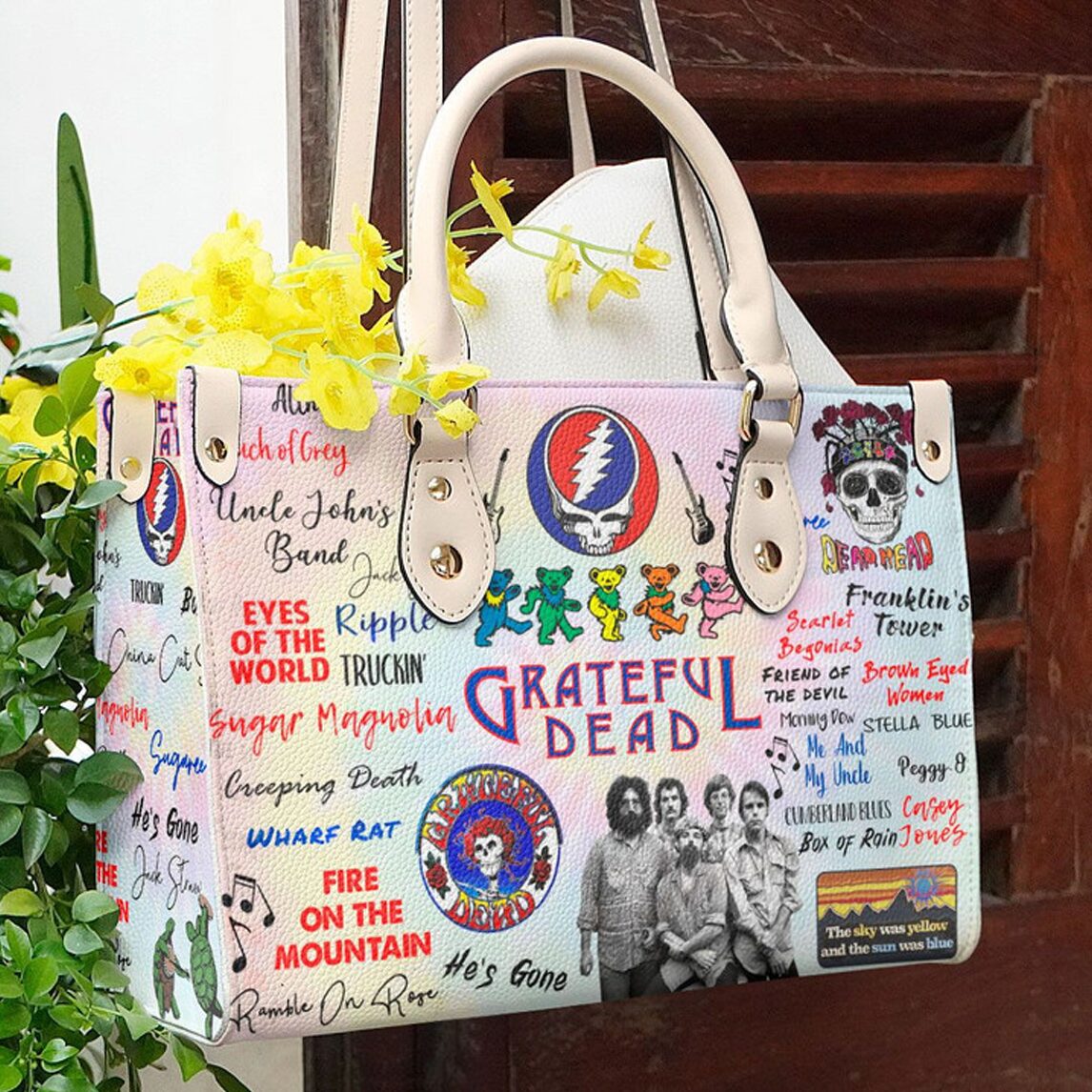 Grateful Dead Leather Handbag 1 Grateful Dead Leather Handbag