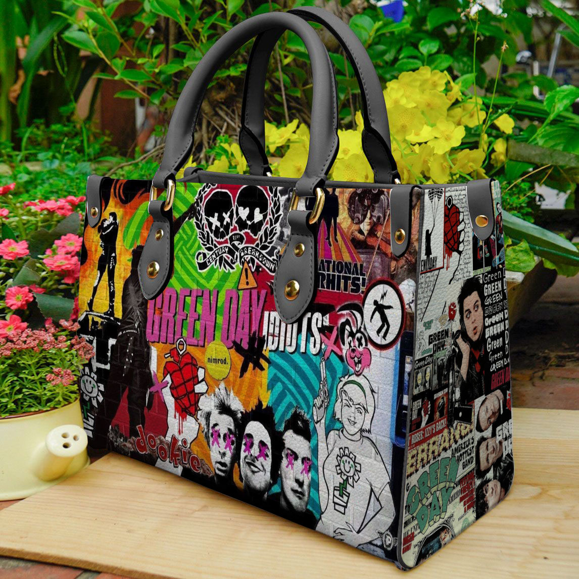 Green Day Leather Handbag 1 Green Day Leather Handbag