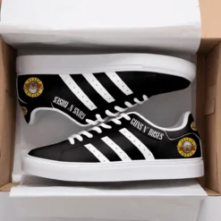Guns N’ Roses Black Stan Smith Shoes