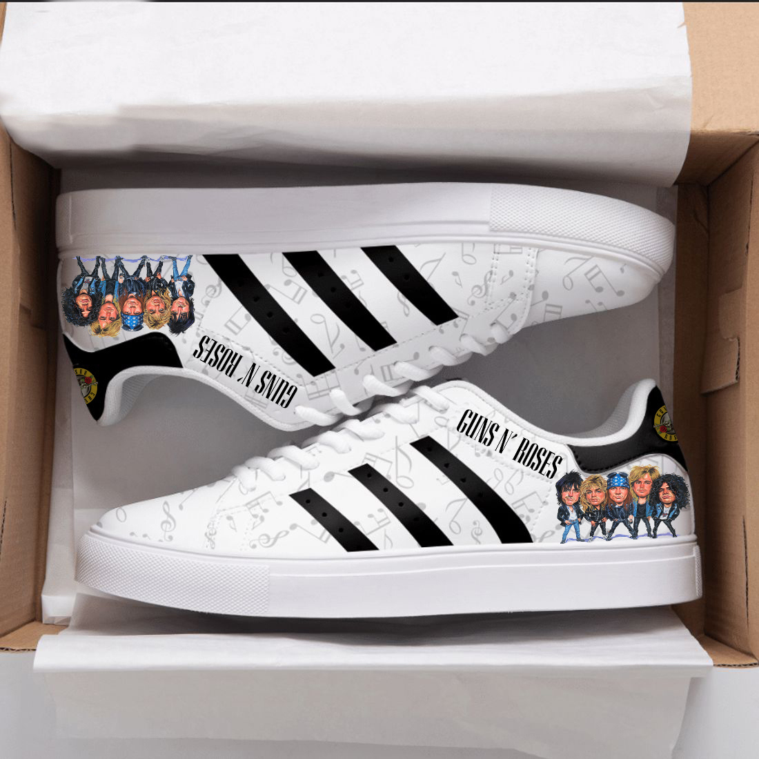 Guns N’ Roses Stan Smith Shoes 1 Guns N’ Roses Stan Smith Shoes