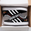 Hanoi Rocks Black Stan Smith Shoes