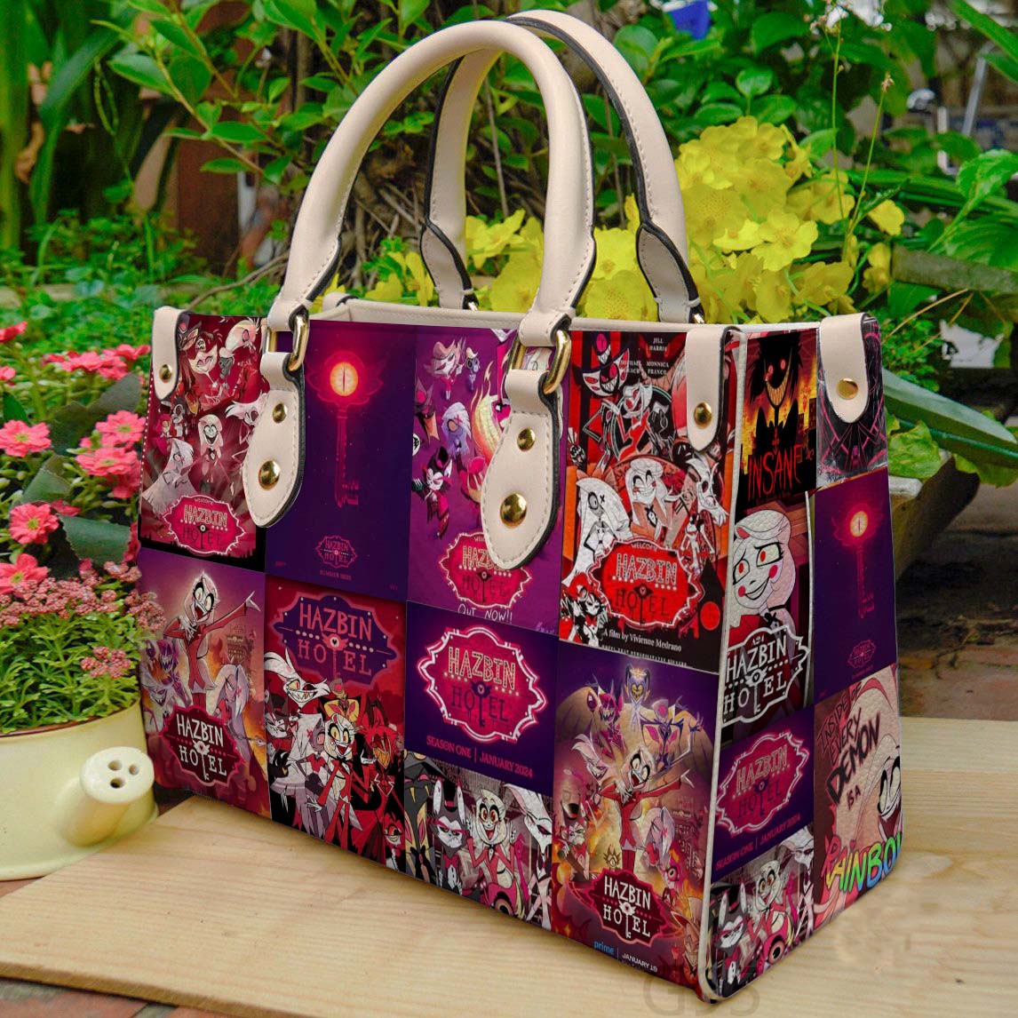 Hazbin Hotel Leather Handbag 1 Hazbin Hotel Leather Handbag
