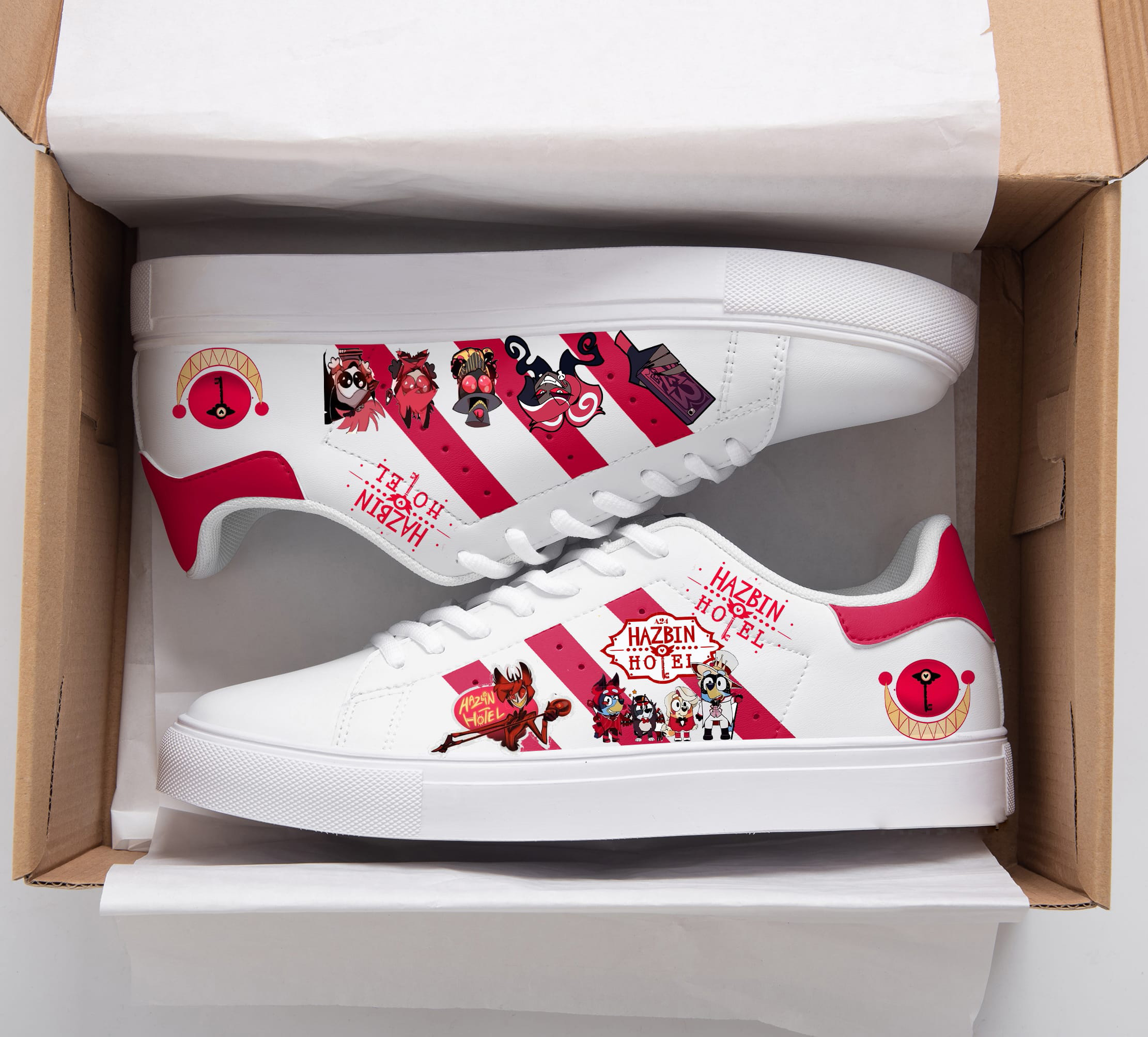 Hazbin Hotel Stan Smith Shoes 1 Hazbin Hotel Stan Smith Shoes