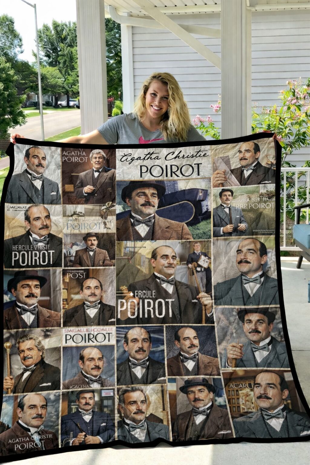 Hercule Poirot Blanket 1 Hercule Poirot Blanket