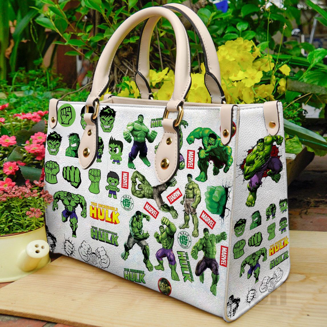 Hulk Lover Leather Handbag 1 Hulk Lover Leather Handbag