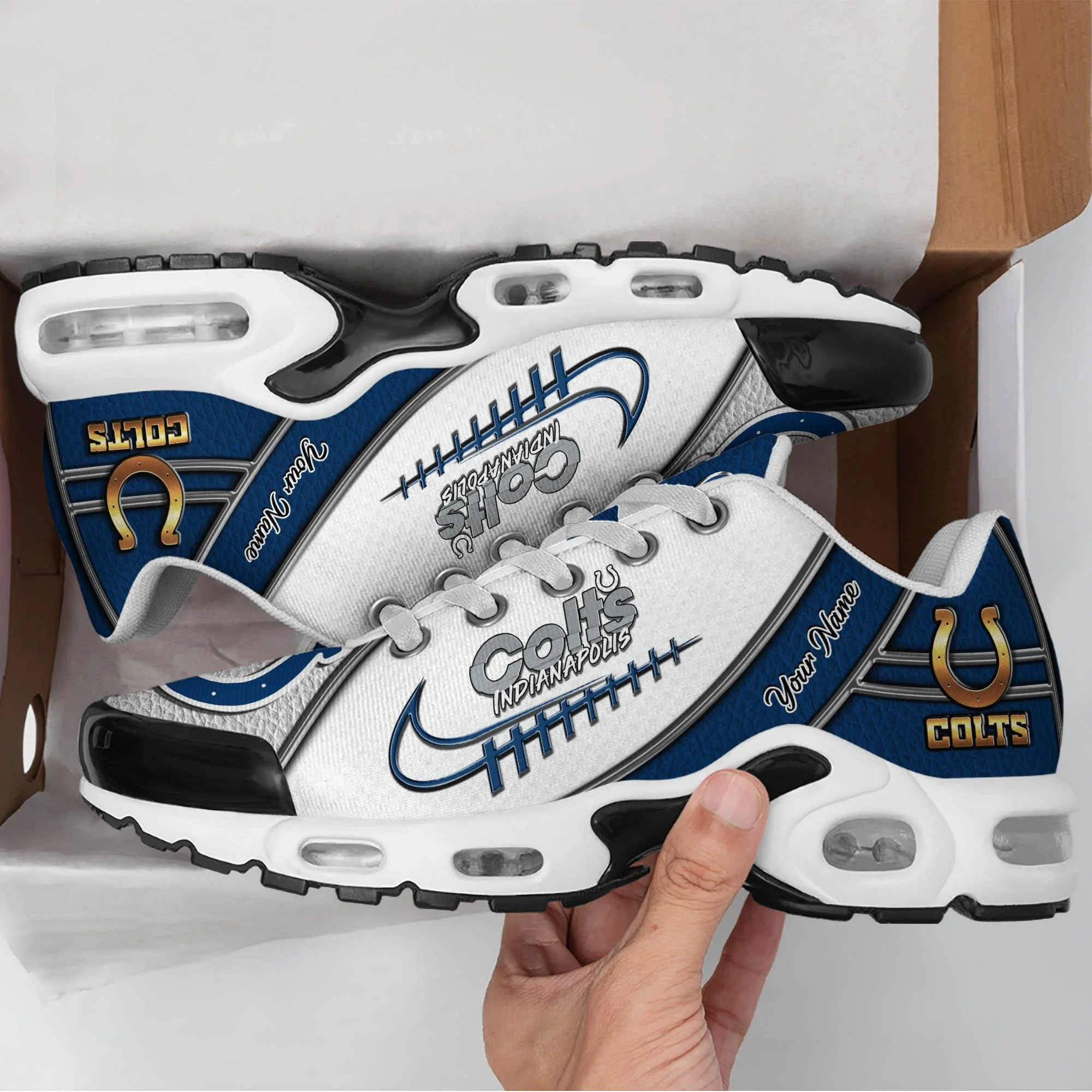 Indianapolis Colts Air Sneakers 1 Indianapolis Colts Air Sneakers
