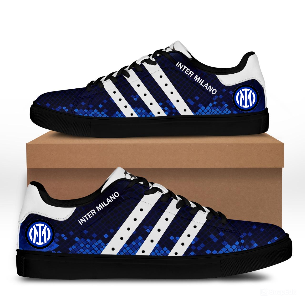 Inter Milan Stan Smith Shoes 1 Inter Milan Stan Smith Shoes