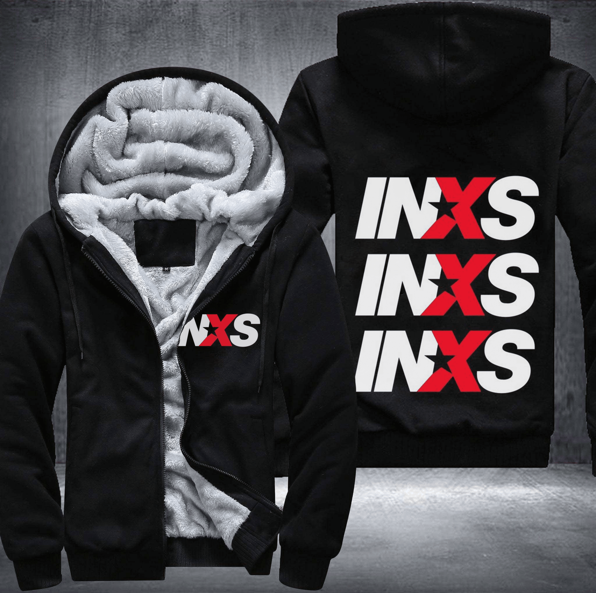 Inxs Band Fleece Jacket 1 Inxs Band Fleece Jacket