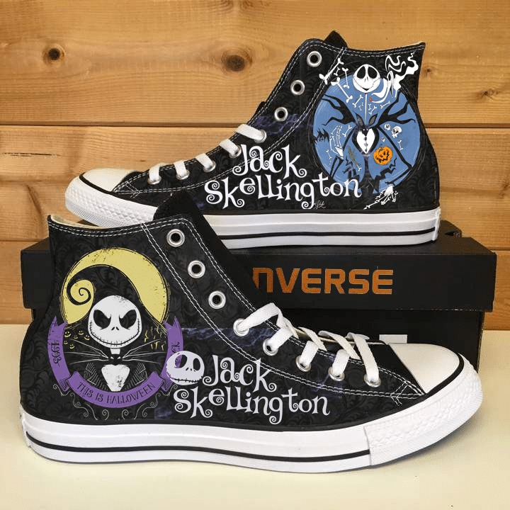 Jack Skellington High Top Shoes 1 Jack Skellington High Top Shoes