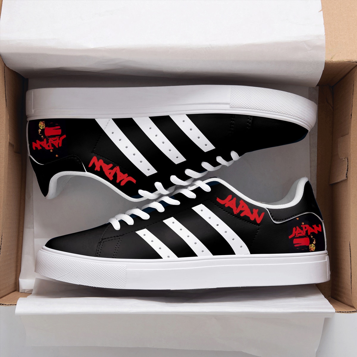Japan Band Black Stan Smith Shoes 1 Japan Band Black Stan Smith Shoes