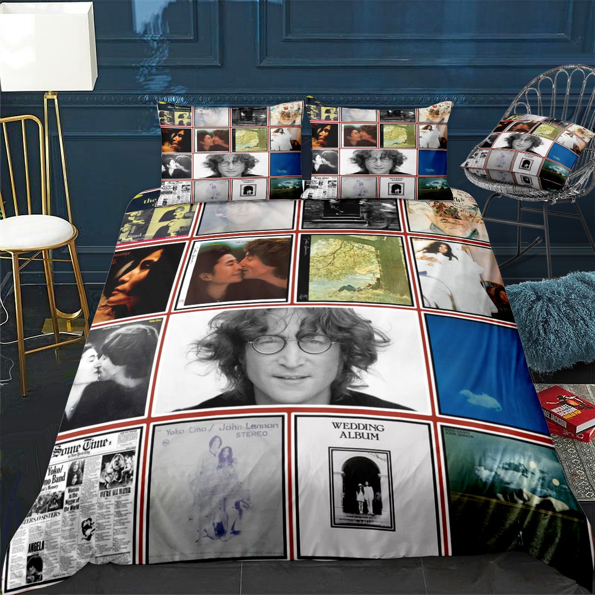 John Lennon Lover Bedding Set 1 John Lennon Lover Bedding Set