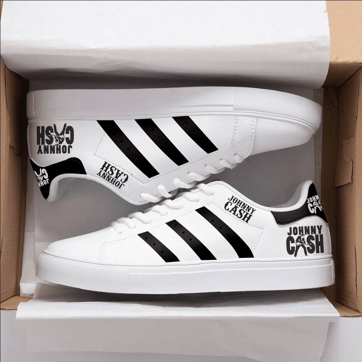 Johnny Cash Stan Smith Shoes 1 Johnny Cash Stan Smith Shoes
