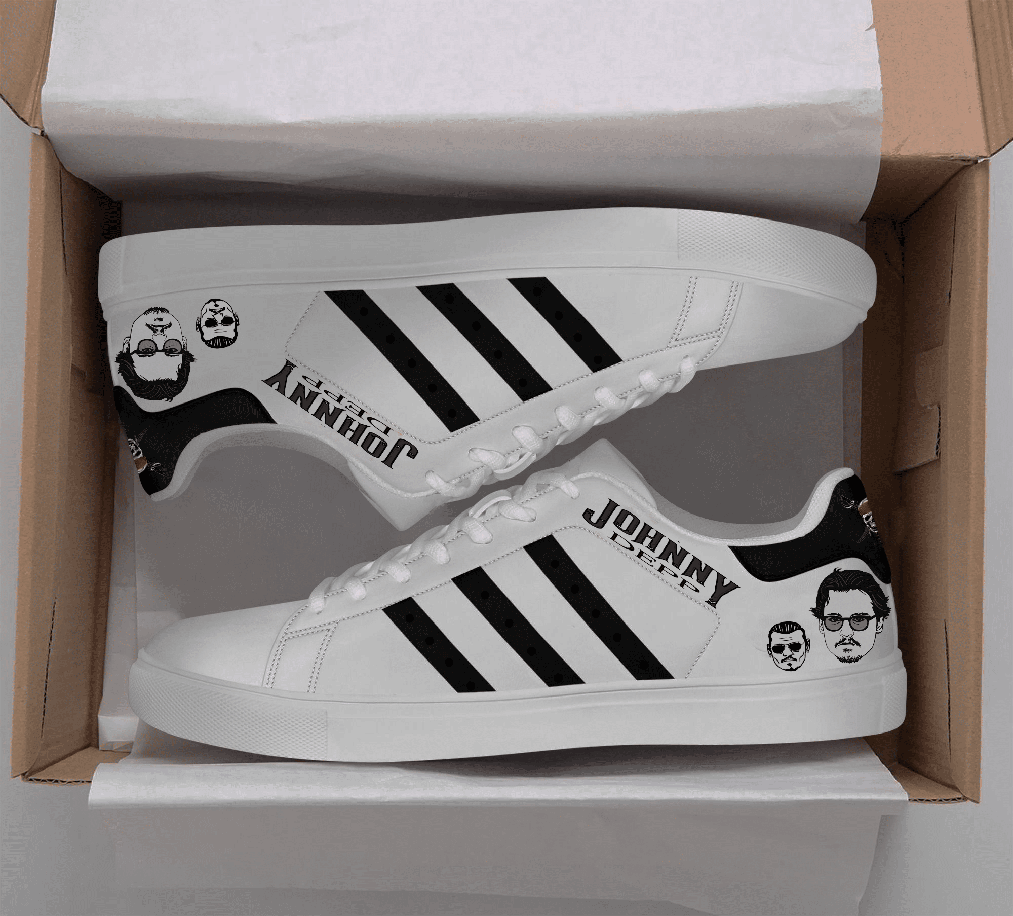 Johnny Depp G11 Stan Smith Shoes - Rozoze